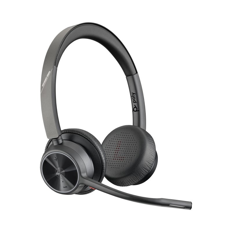Thumbnail 2 de Poly Voyager 4300 UC: Auriculares inalámbricos DECT y Bluetooth para teletrabajo y oficina