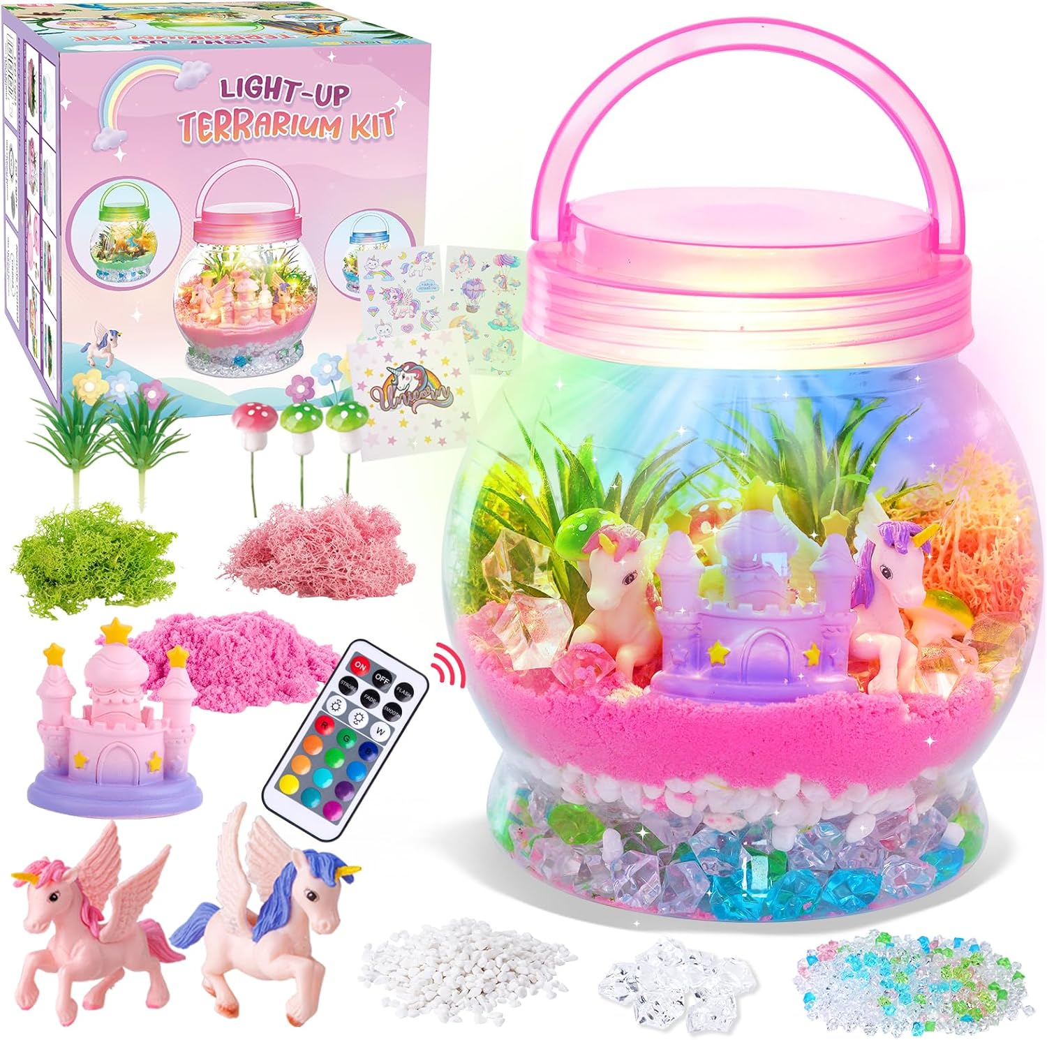 Detalle de MELAND Unicorn Terrarium Kit for Kids aged 5–8