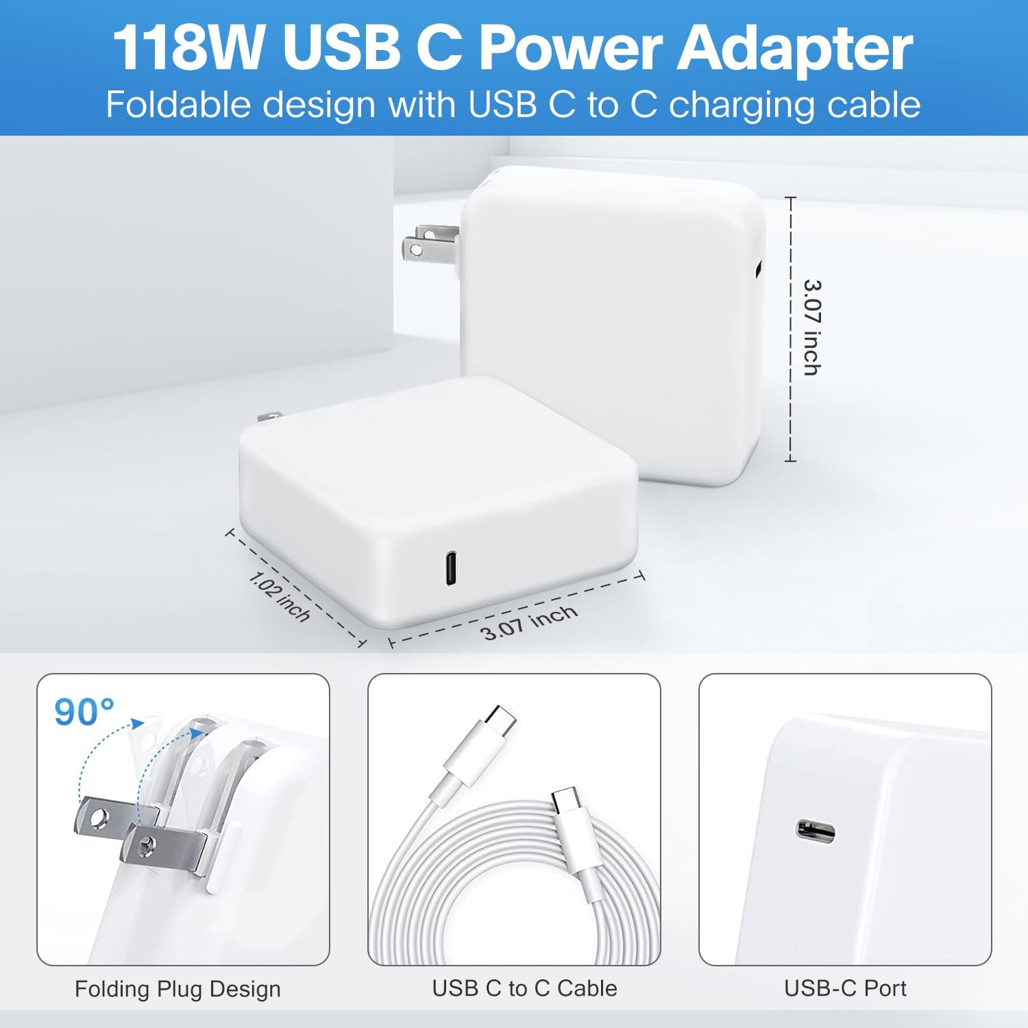 Thumbnail 6 de Furgor Mac Book Pro Charger 118W USB-C fast charger