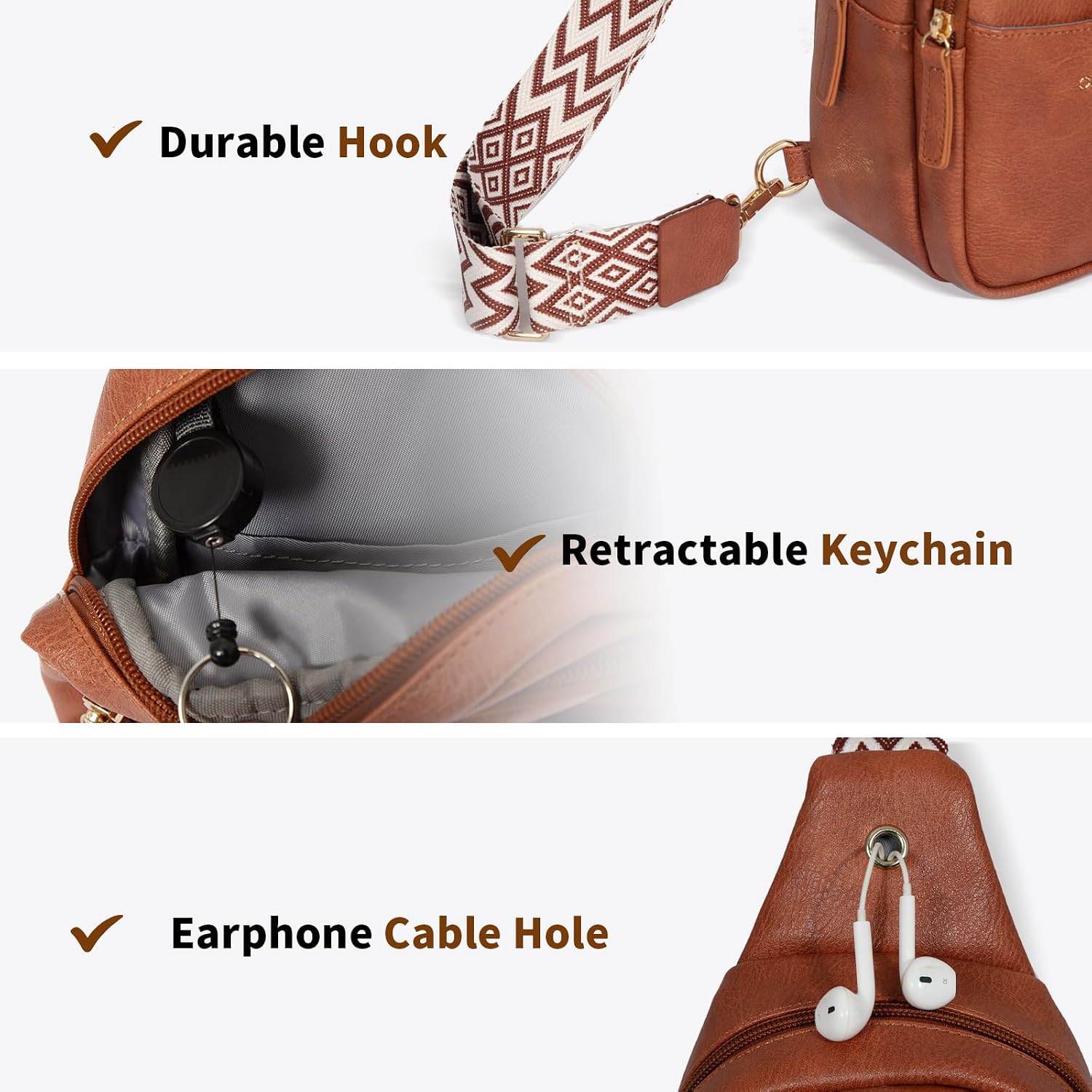 Thumbnail 4 de OSOCE Crossbody Bag Leather 315g