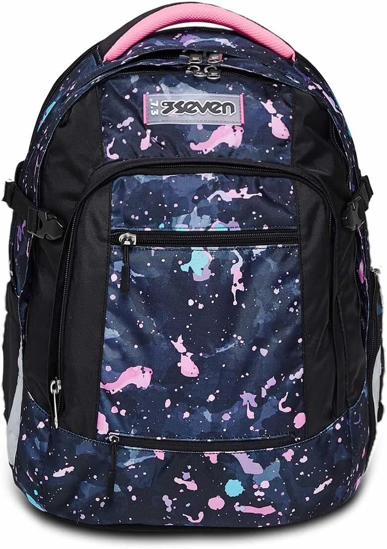 Detalle de Seven Schulranzen ergonomischer & erweiterbarer Schulrucksack mit Höhenverstellung, ab 1. Klasse