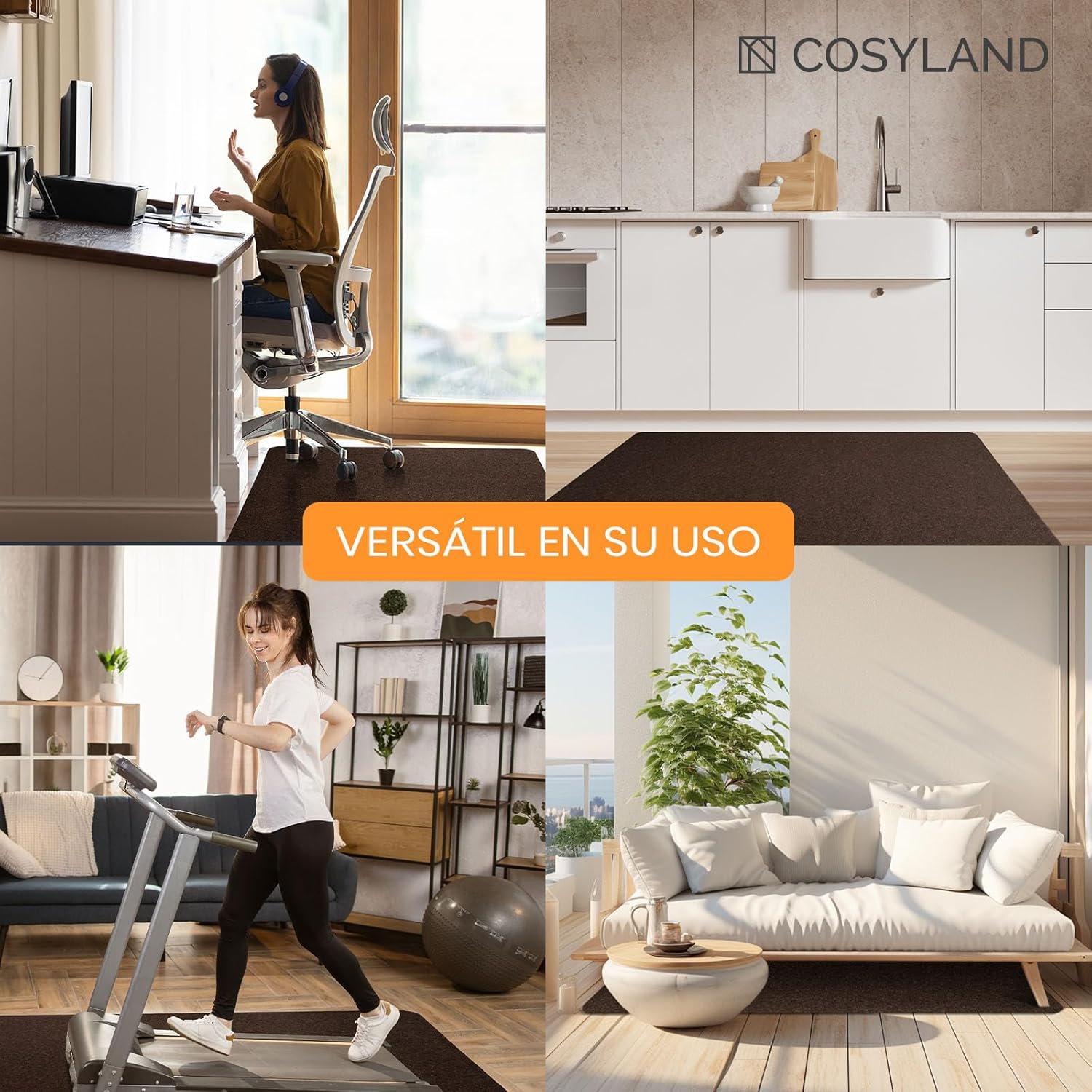Thumbnail 4 de COSYLAND Alfombra Protectora para Silla Ruedas 90x120 cm 🛋