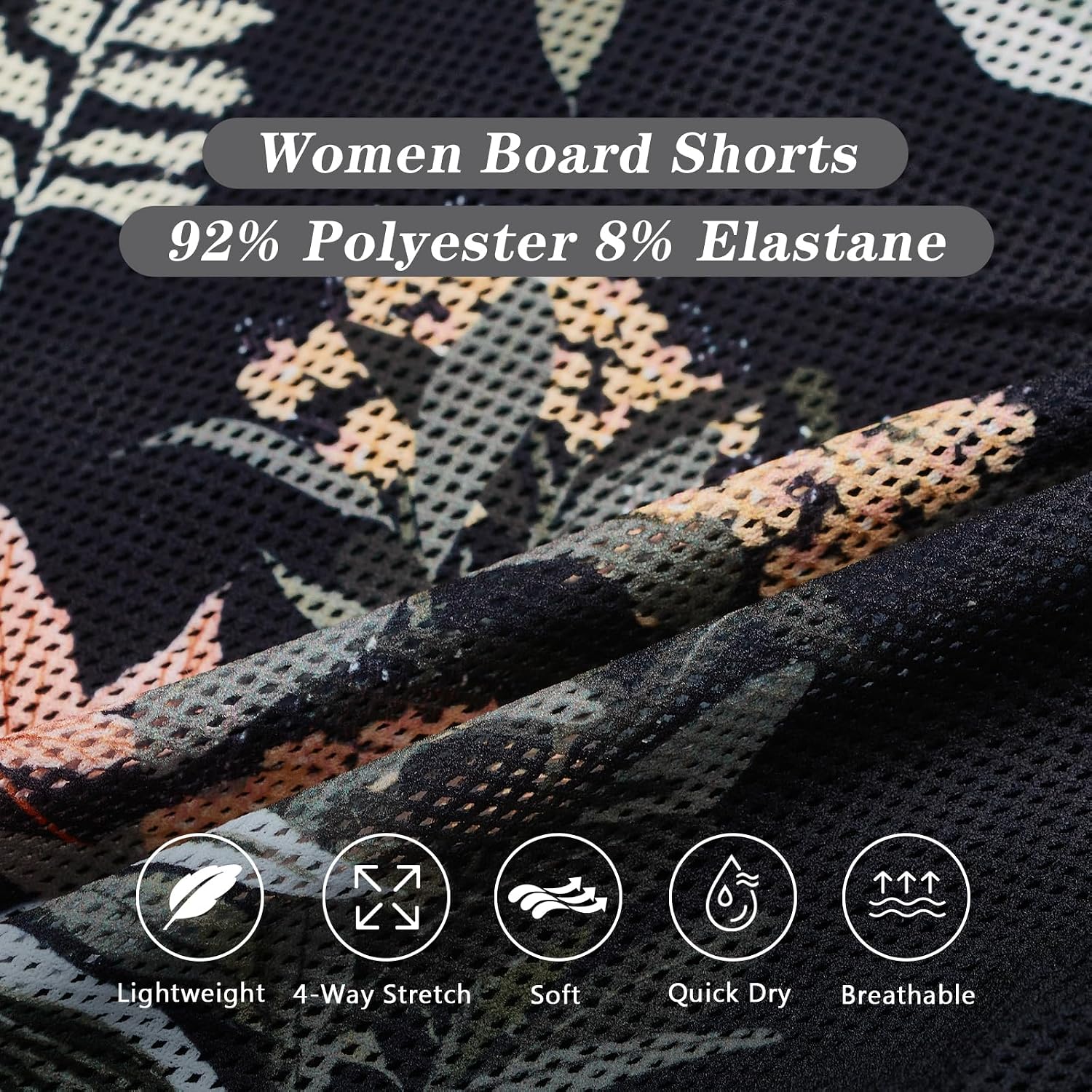 Thumbnail 5 de APTRO Women's Casual Swim Shorts with Quick-Dry Fabric and Compression Liner