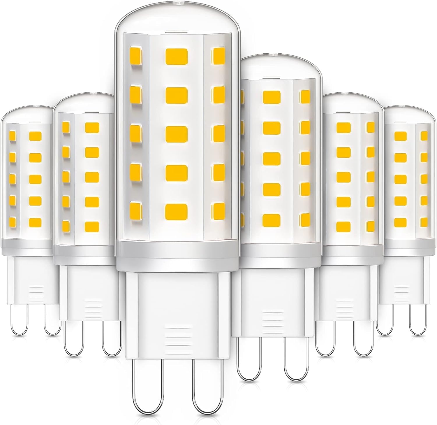 Imagen de LEDYA G9 LED Bulbs Warm White 3W (Pack of 6) – 2700K, 380LM, Non-Dimmable en OfertitasTOP