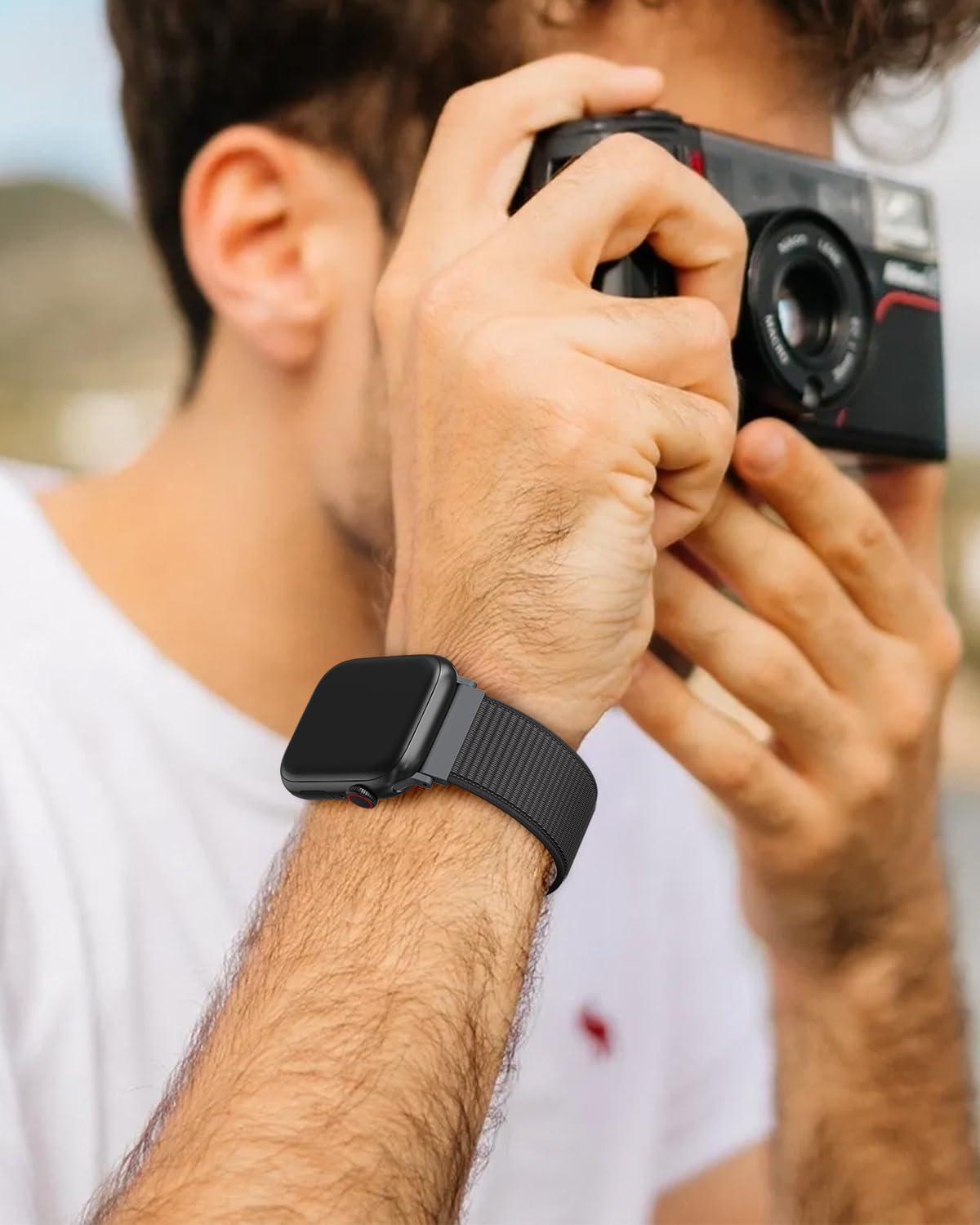Thumbnail 3 de Yoohoo Nylon Sport Loop Two-Pack for Apple Watch (38mm–49mm): Comfortable, adjustable bands