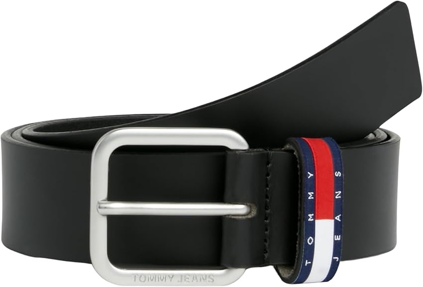 Detalle de Tommy Jeans Ryan cinturón 100 cm 3,5 cm negro