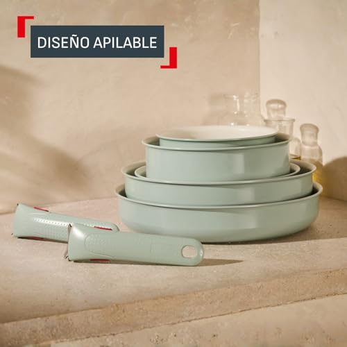 Detalle de Tefal Ingenio Serenity, batterie de cuisine 4 pièces, revêtement antiadhésif