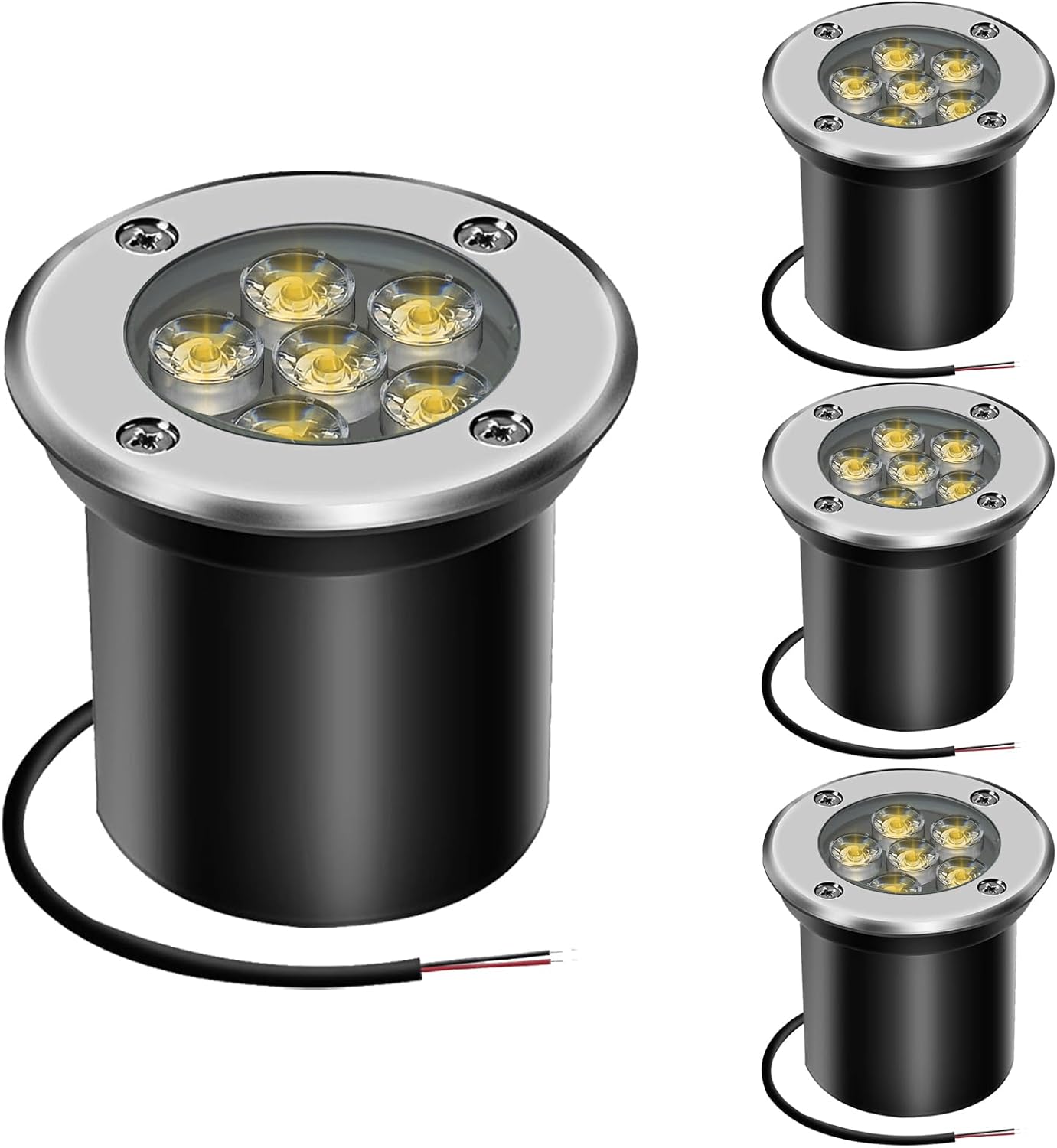 Ahotsuk Set 4 faretti LED pavimento 6W