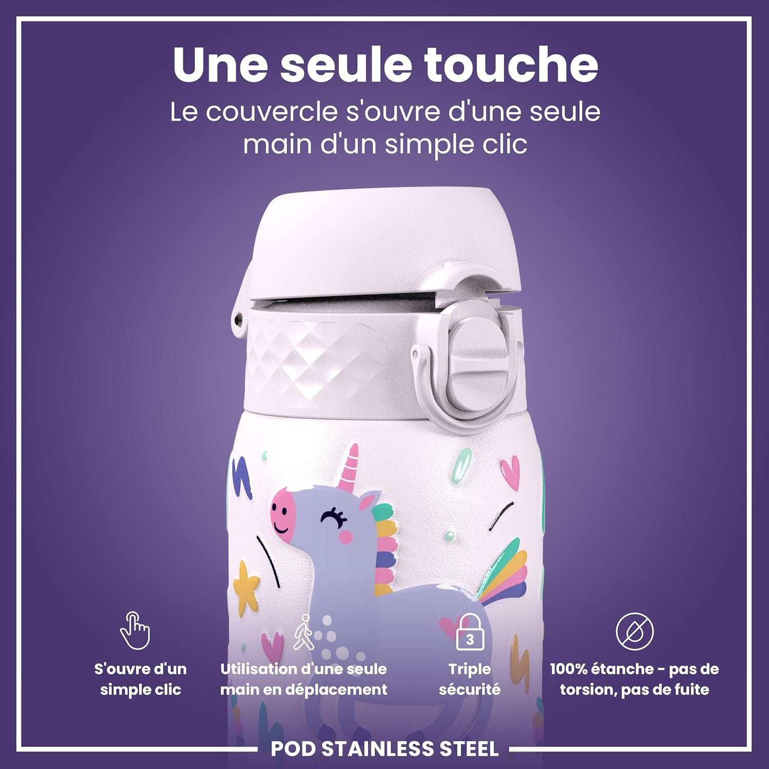 Detalle de ion8 Gourde enfant Anti-fuite