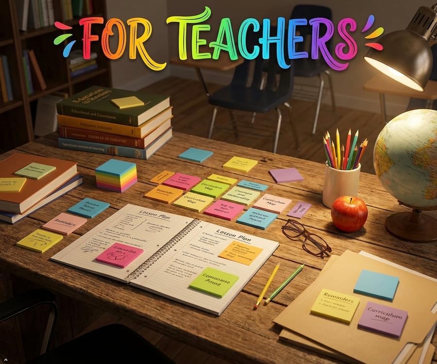 Thumbnail 6 de Vanpad (24 Pads) Sticky Notes 3x3 Inches — Bright Colors, Strong Adhesive, Portable Set