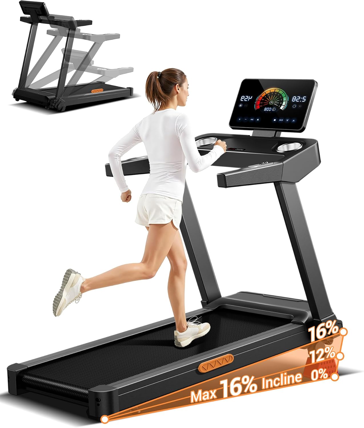 Detalle de UMAY Laufband 16% Steigung