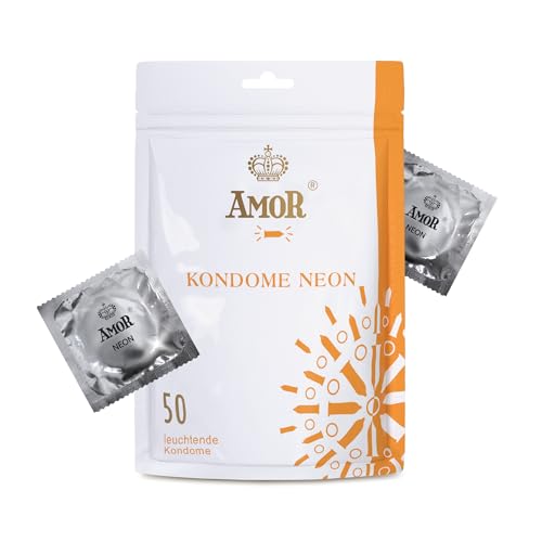Detalle de AMOR Premium Préservatifs Neon – 50 pièces