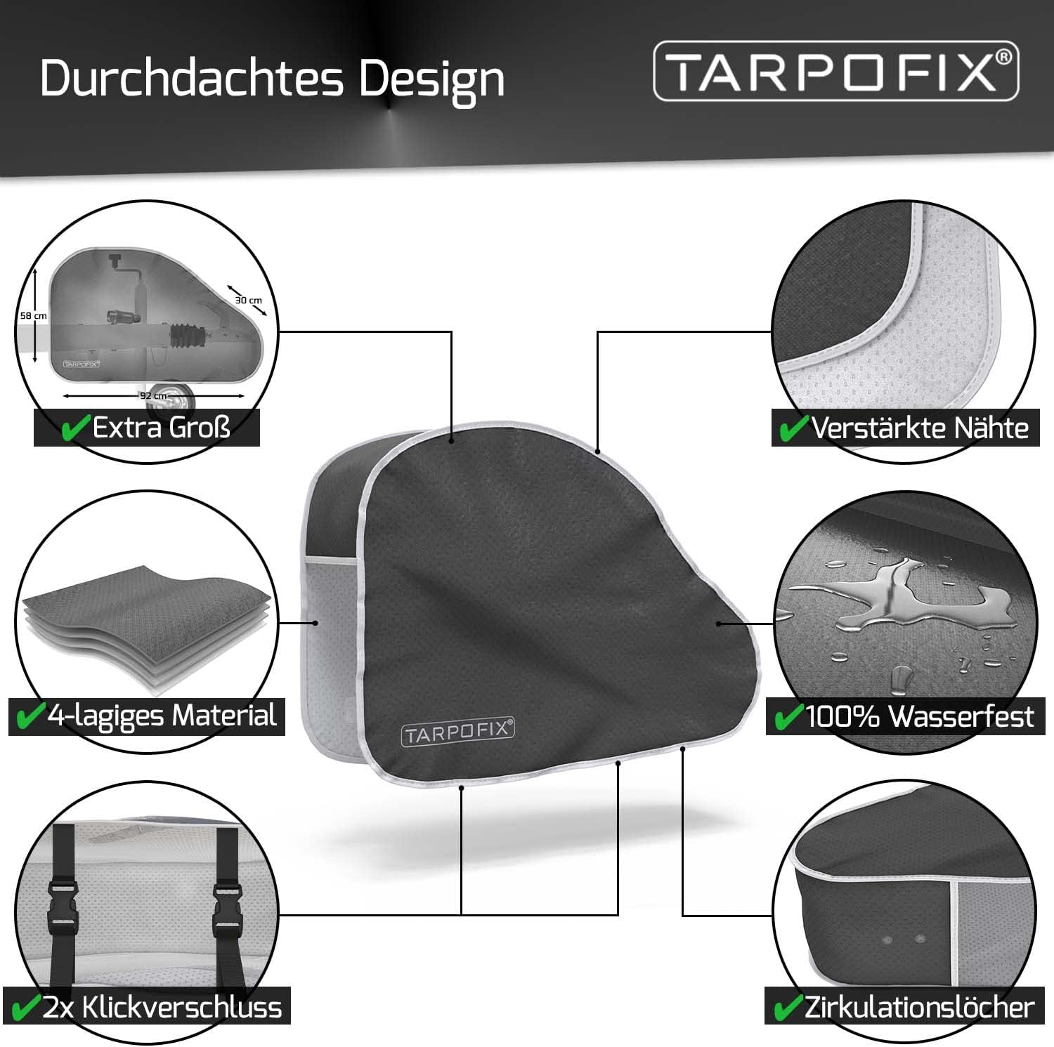 Thumbnail 5 de Tarpofix Deichselabdeckung Wohnwagen 4‑Lagen 🛡