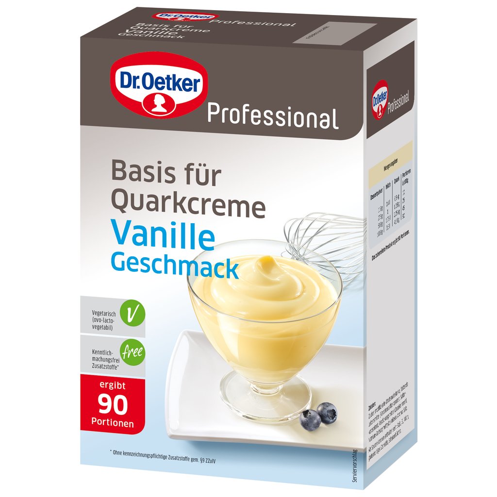 Thumbnail 6 de Dr. Oetker Professional Basis für Quarkcreme mit Erdbeer-Geschmack – Dessertpulver, 1 kg