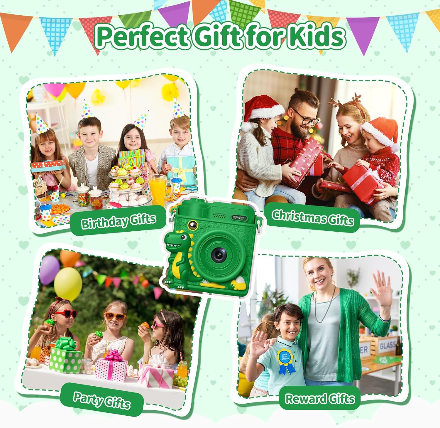 Thumbnail 6 de Gofunly Kids Camera Instant Print (1080P) with 32GB card and 5 print paper rolls