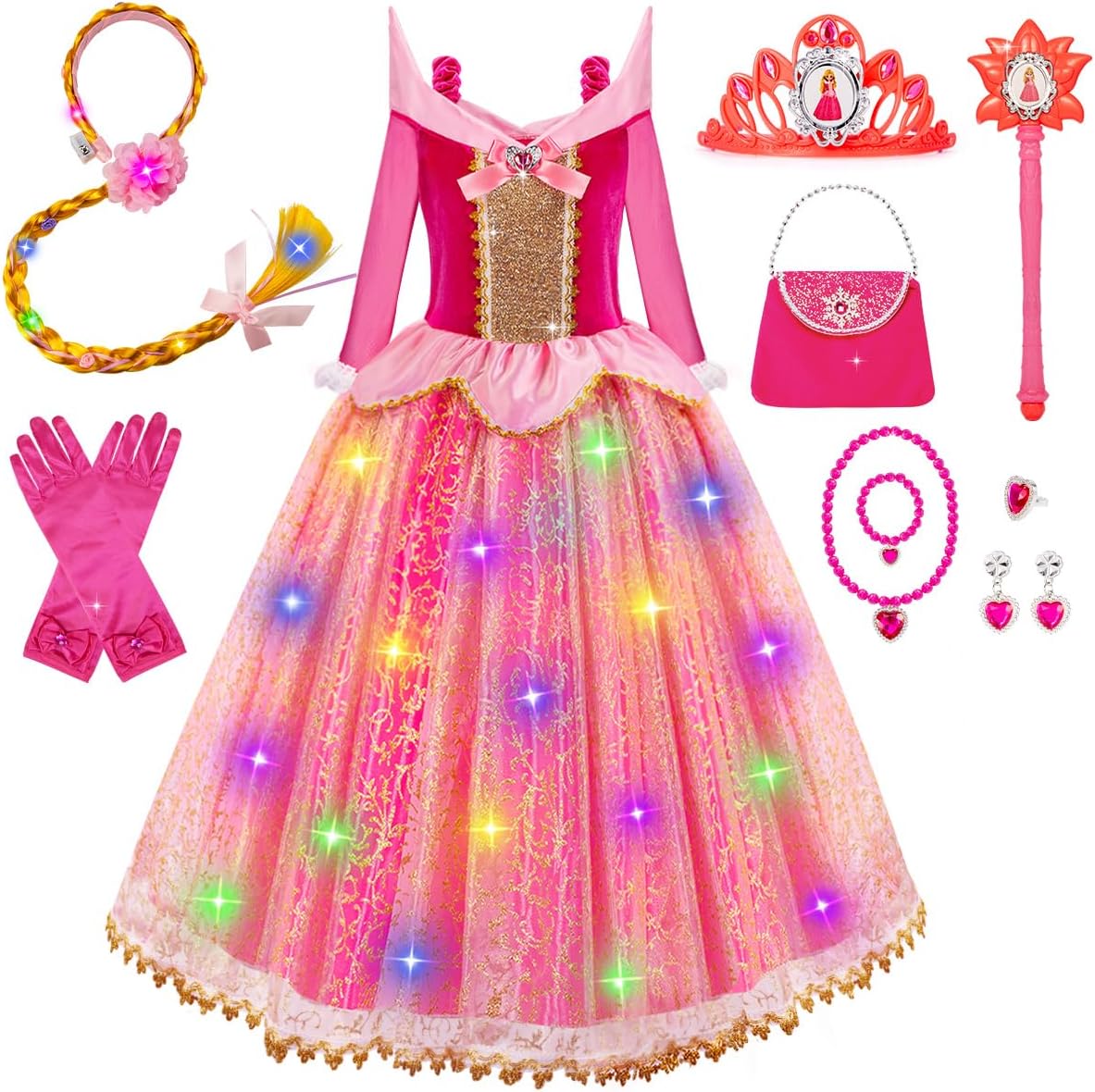 Thumbnail 5 de Meland Light Up Princess Dress 3-10