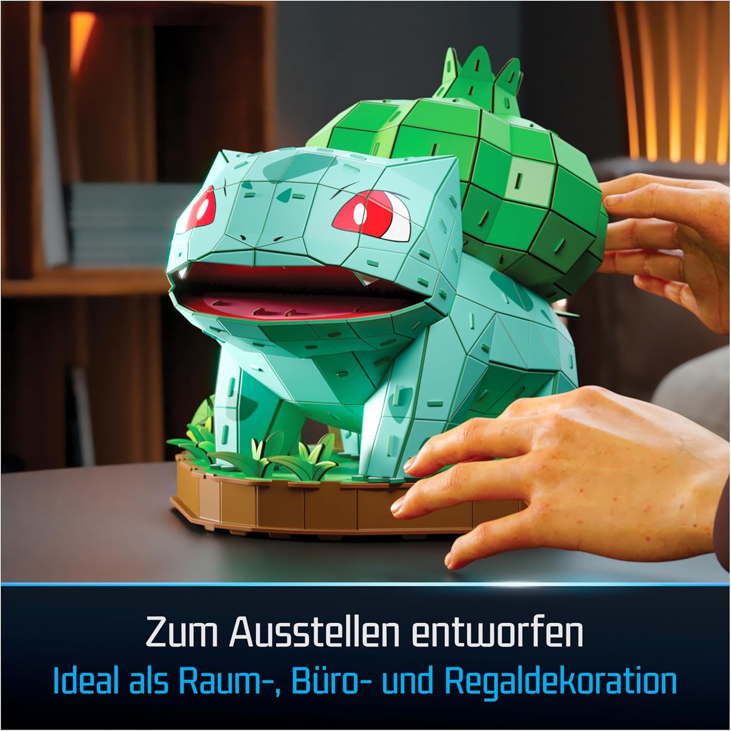 Detalle de 4D Build Bisasam (Bulbasaur) – detailreicher 3D-Modellbausatz aus Karton, 195 Teile ab 12 Jahren