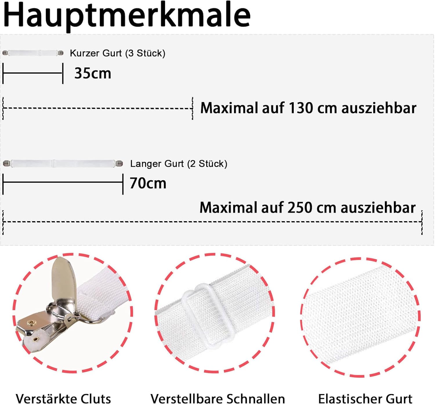 Detalle de CHACROC Tischdeckenklammern für Dicke Tische