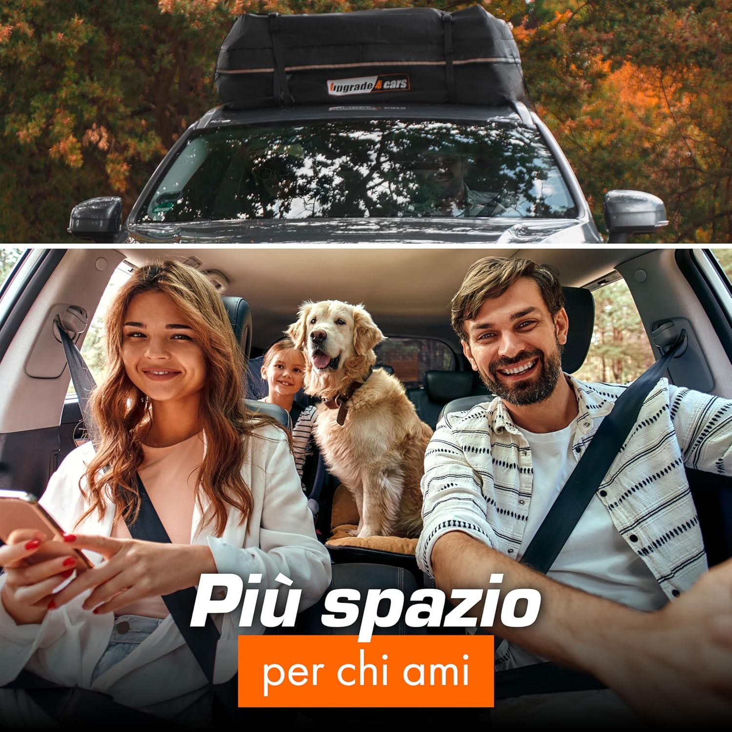 Thumbnail 6 de Upgrade4cars Box da tetto universale Borsa 566 L 130x110x40 cm