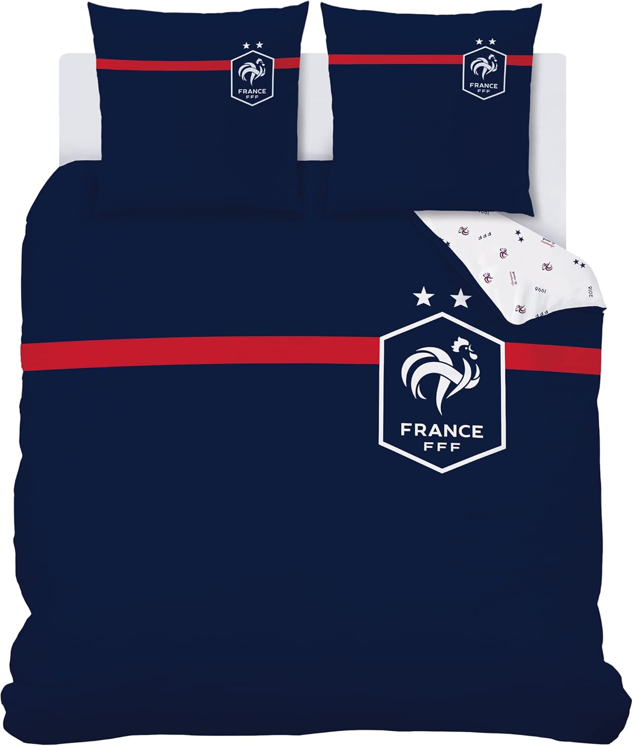 Thumbnail 6 de Parure de lit imprimée CTI FFF Challenge en coton 240x220 cm + 2 taies 63x63 cm