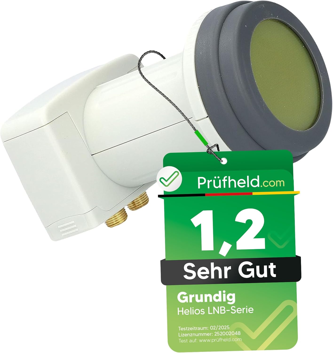 Thumbnail 5 de GSS Twin LNB für digitale Sat-Schüssel – 2-Teilnehmer, LTE-Filter, Wetterschutz (0,1 dB) + Aufdrehhilfe