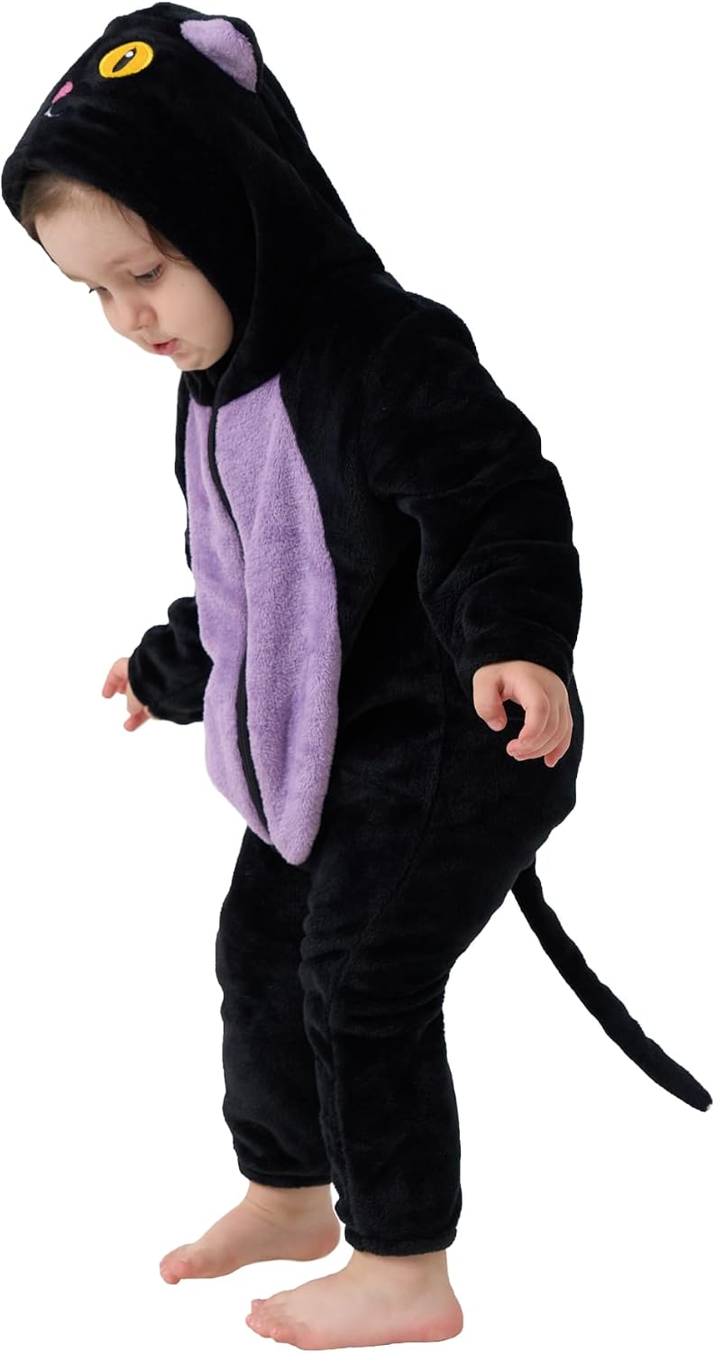 Thumbnail 6 de LONULAIN Unisex Baby Animal Costume Pajamas, Flannel Hooded Romper