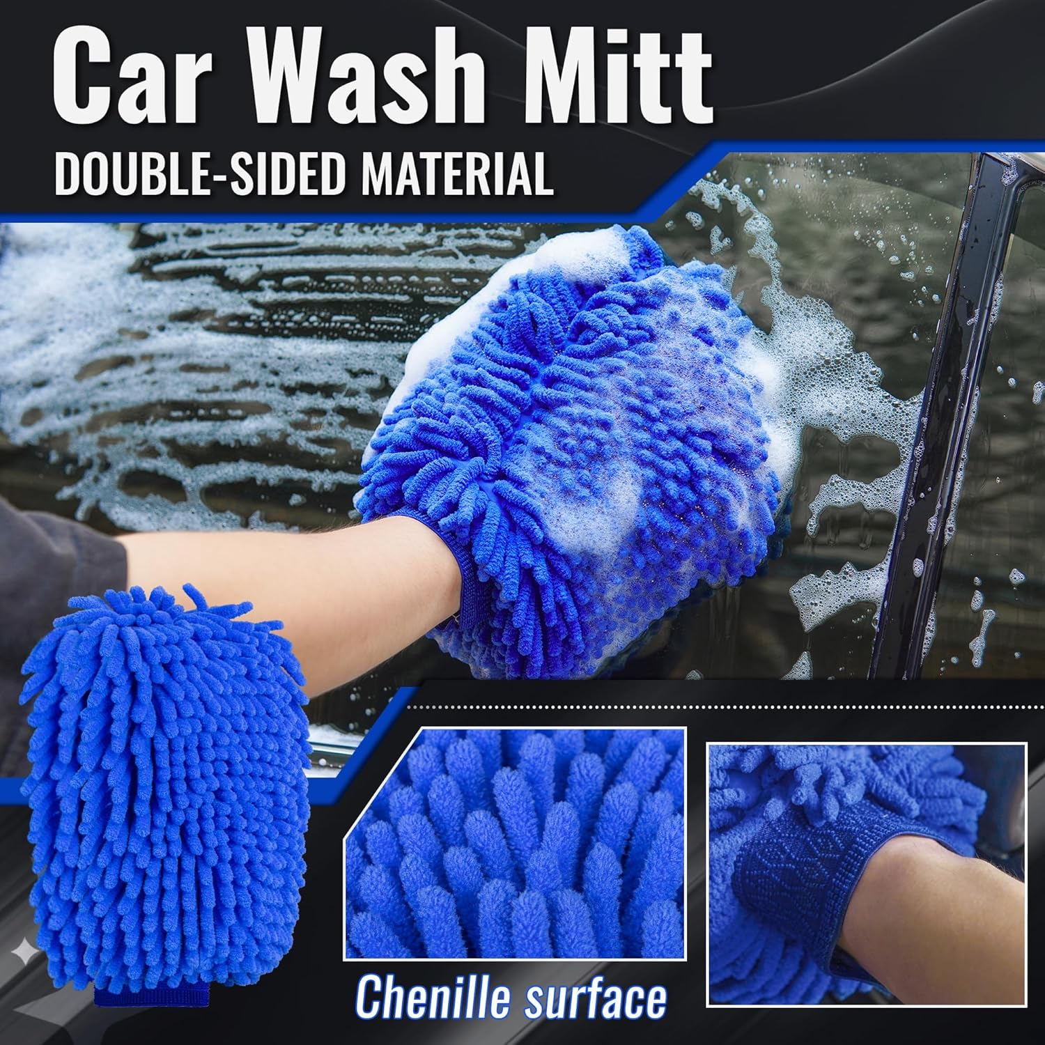Thumbnail 1 de Bemece 30-Pcs Car Detailing Kit (Blue) – brushes for rims, interiors, vents & dash