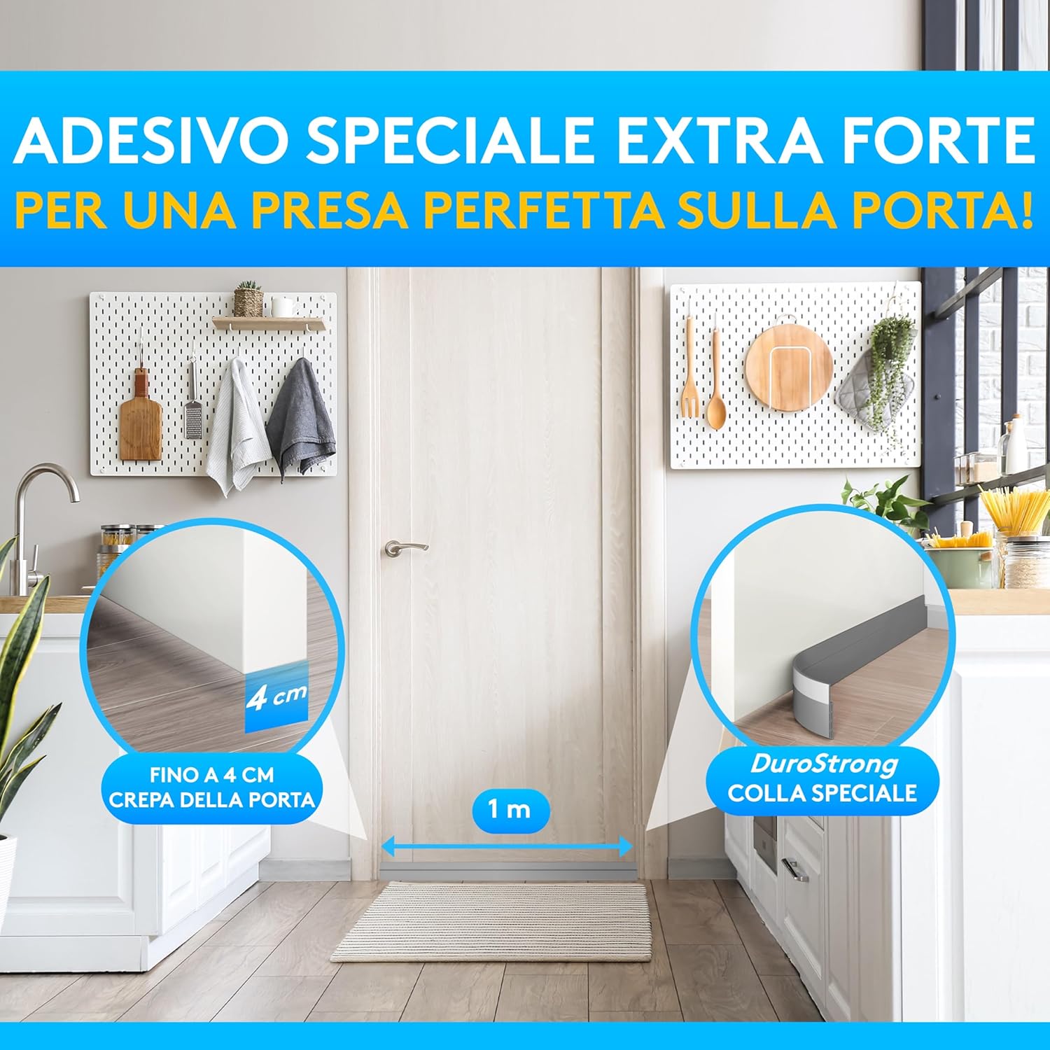 Detalle 2 de SilverRack Paraspifferi sottoporta 1x1m grigio