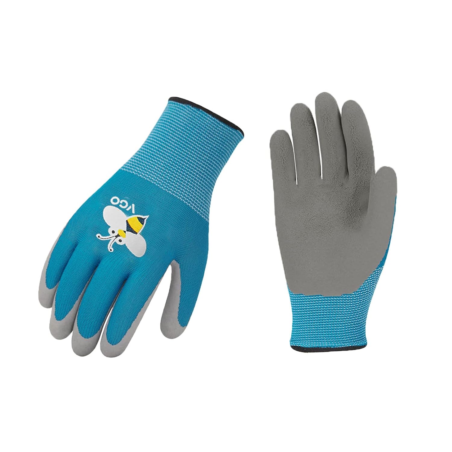 Detalle de Vgo… Guanti da lavoro per bambini XXXS RB6013 blu (1 paio) per giardinaggio e giochi outdoor
