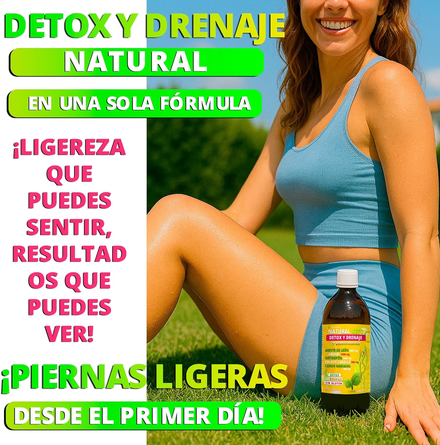 Thumbnail 6 de Bodyblooms Quemagrasas potente 500 ml: detox, diuréticos y anticelulítico para apoyar la pérdida de peso