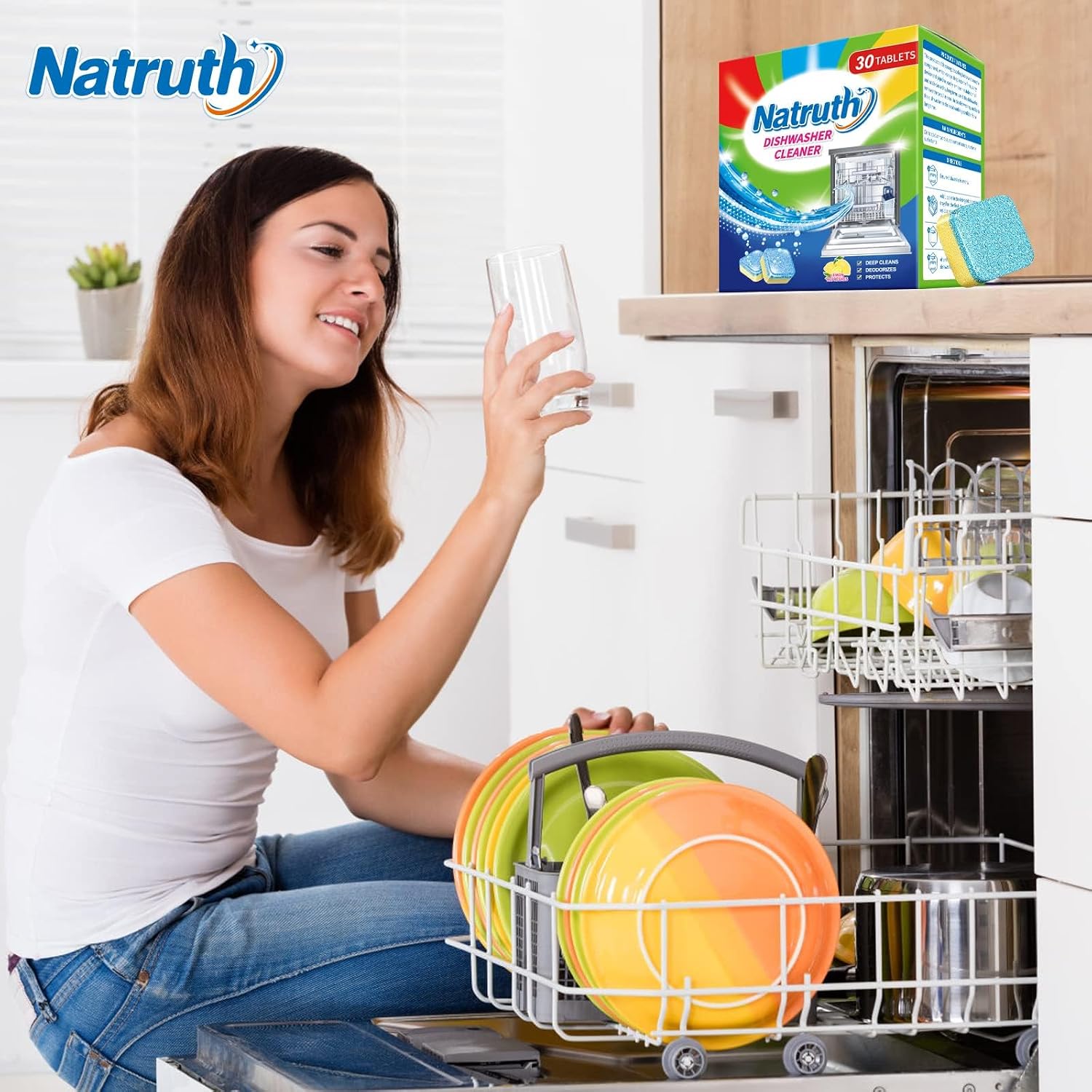 Thumbnail 6 de NATRUTH 1 Dishwasher Cleaner Tablets, 30-Pack, Lemon Scent