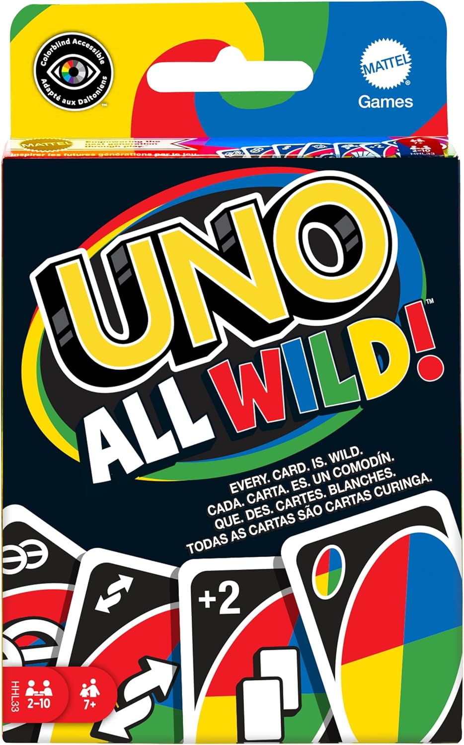 Detalle de Mattel Games UNO All Wild Kartenspiel ab 7