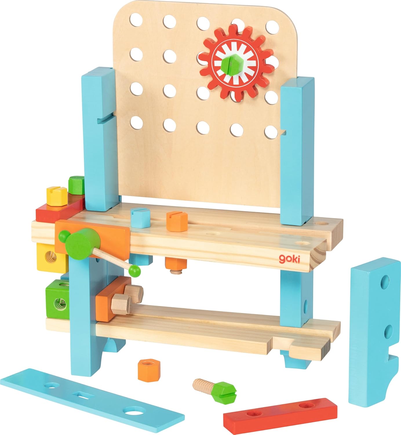 Thumbnail 5 de goki 58386 Meine erste Werkbank aus Holz – 57-teiliges Holzspielset ab 3 Jahren