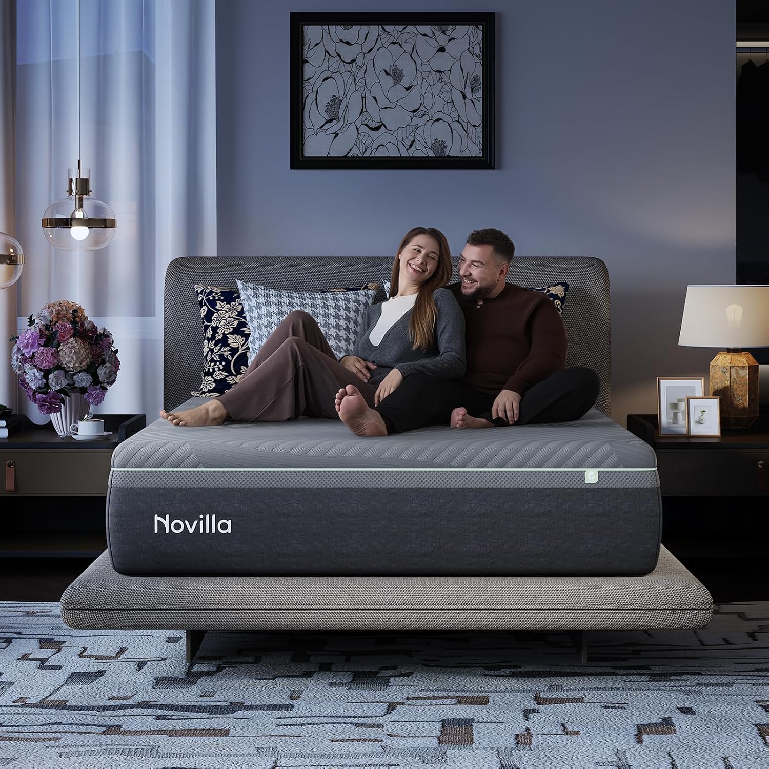 Detalle de Novilla N-2508M01053-14-Q Queen Mattress, 14-Inch Gel Memory Foam