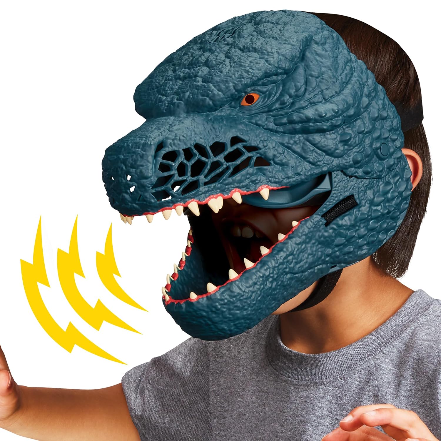 Detalle de MonsterVerse - Masque Godzilla x Kong MN3063 avec sons activés par le mouvement de la mâchoire