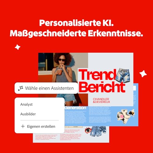 Detalle de Adobe Acrobat Studio – 12 Monate Abo mit KI-Assistent, PDF Spaces & Adobe Express Premium