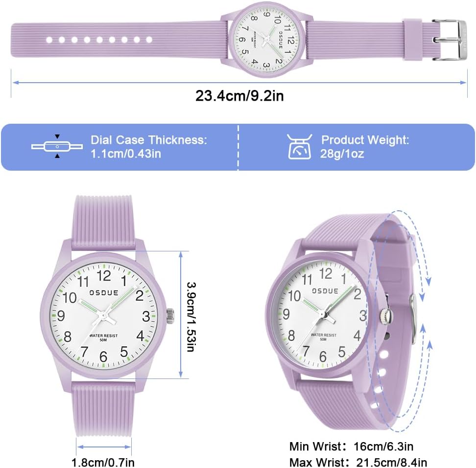 Detalle 2 de OSDUE Montre Enfant 50 M étanche