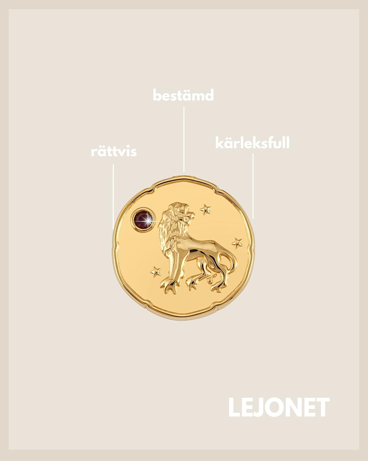 Thumbnail 1 de GOOD.designs Zodiac Chain Gold halsband med födelsesten, 18K guldpläterat