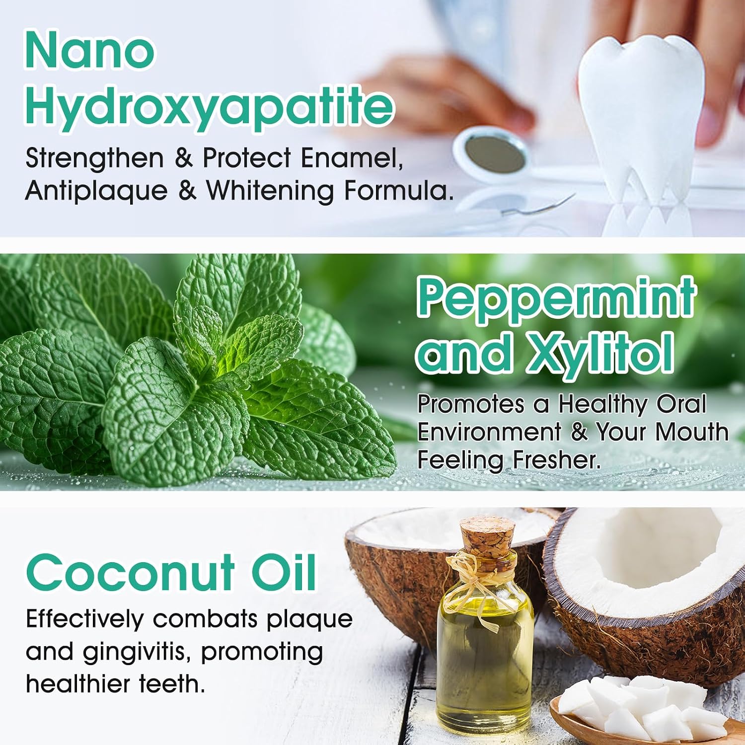 Thumbnail 3 de Nano Hydroxyapatite Toothpaste Tablets 150 Tabs UK