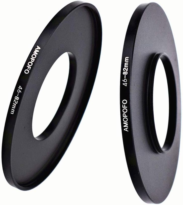 Thumbnail 2 de 46-82mm Metall Filter-Ring: Schritt-auf Adapter aus Aluminium für 46mm Objektivgewinde auf 82mm Filterring