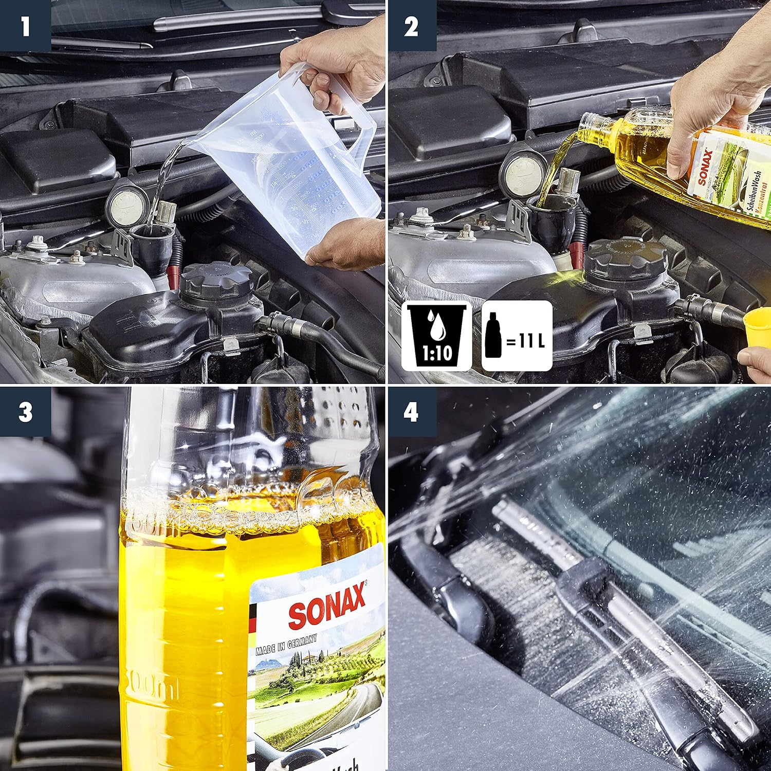 Thumbnail 5 de SONAX ScheibenWash Konzentrat Citrusduft 1 Liter