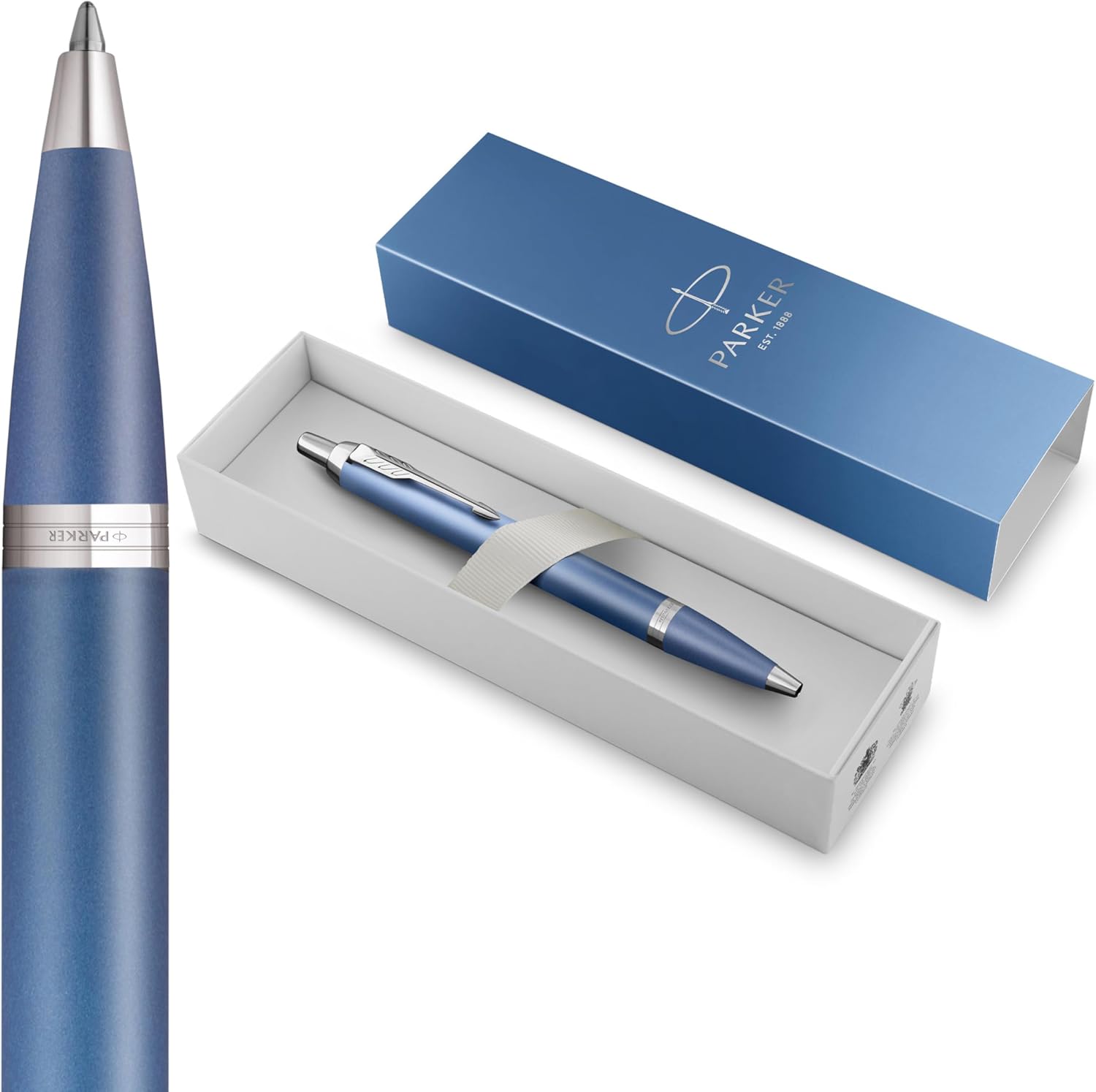 Detalle de Parker IM Writing Rituals Bolígrafo Azul Degradado ✒️ Regalo