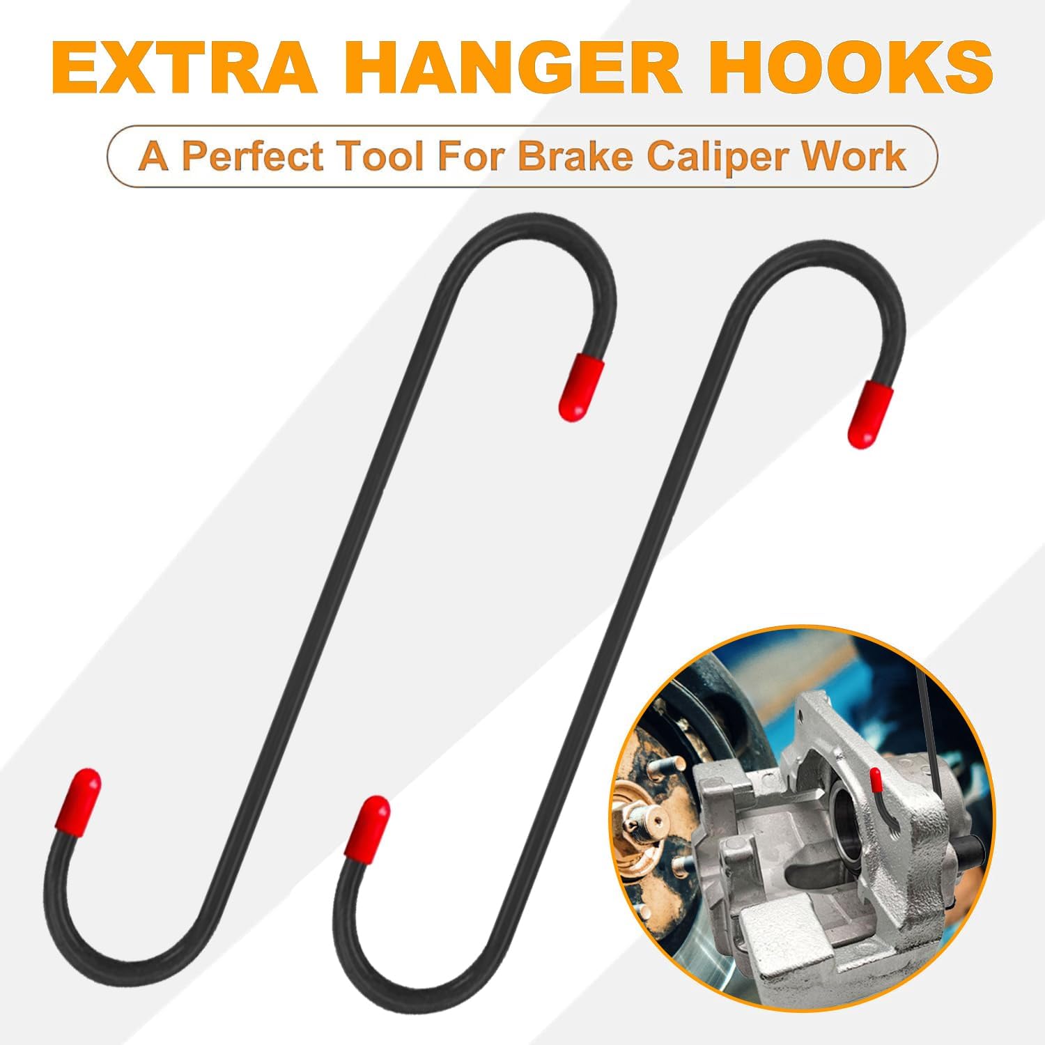 Detalle de Yofond Brake Caliper Compression Tool, Ratcheting Disc Brake Spreader with Hooks