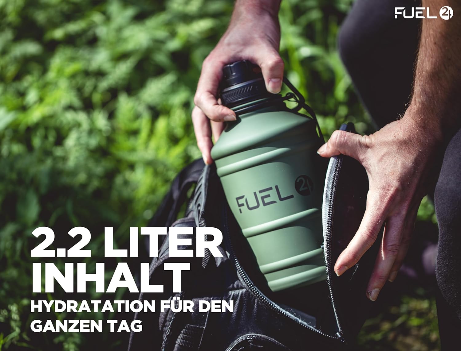 Thumbnail 4 de Fuel24 Extra Stark Trinkflasche Edelstahl 1,3 L / 2,2 L – Auslaufsicher, BPA-Frei, Robust