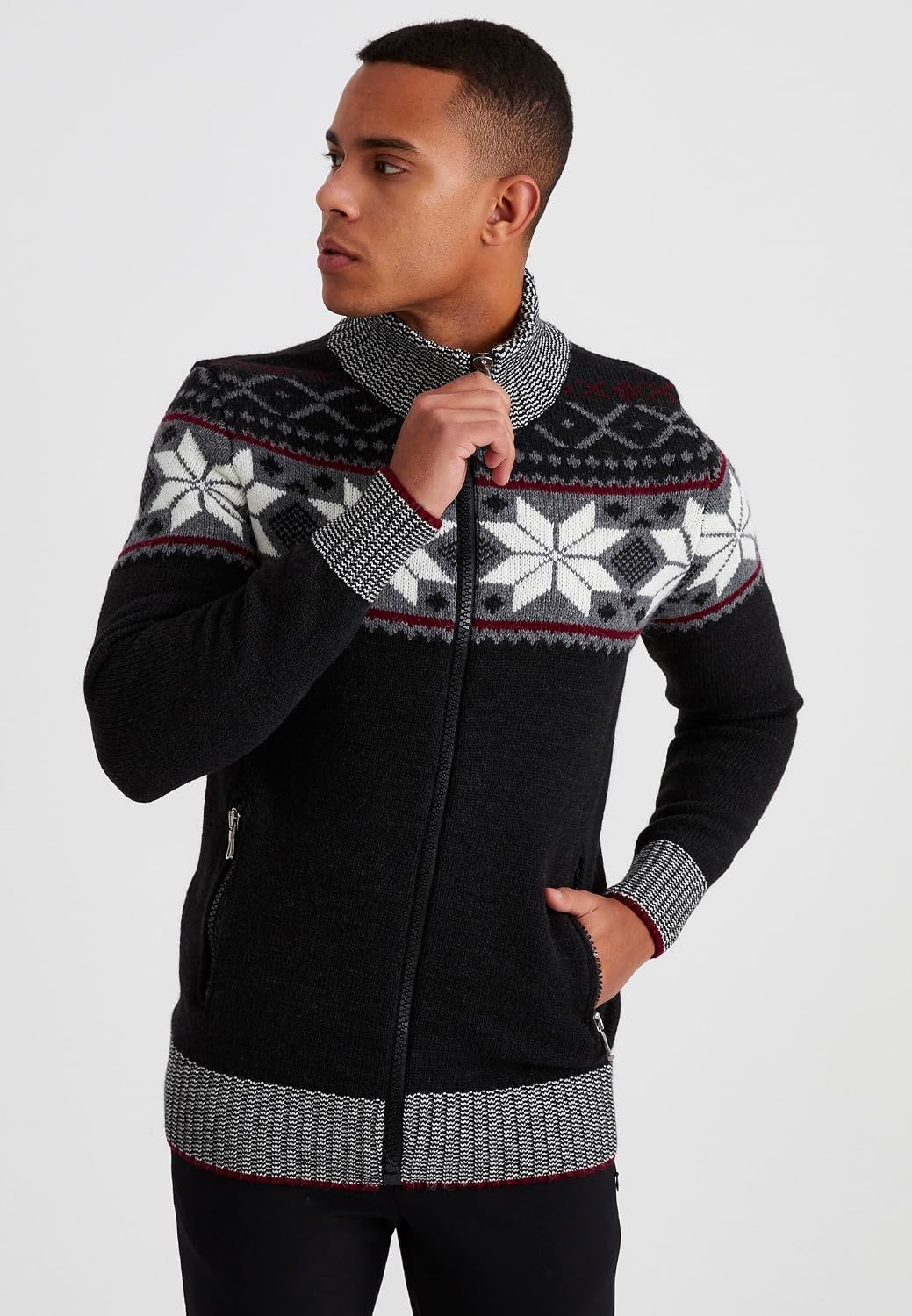 Thumbnail 2 de Leif Nelson Cardigan en tricot zippé
