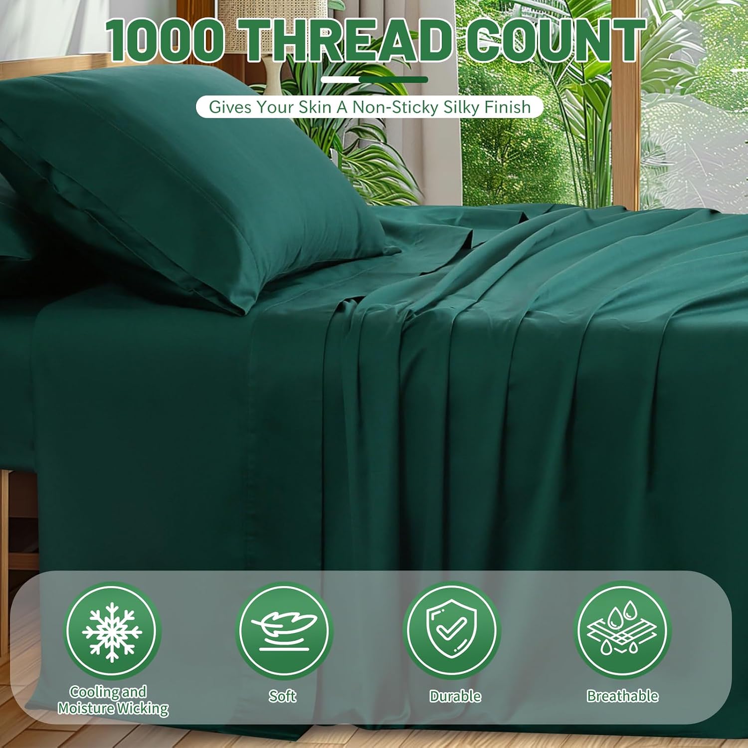 Detalle 2 de Overket Cotton Sheets King Size