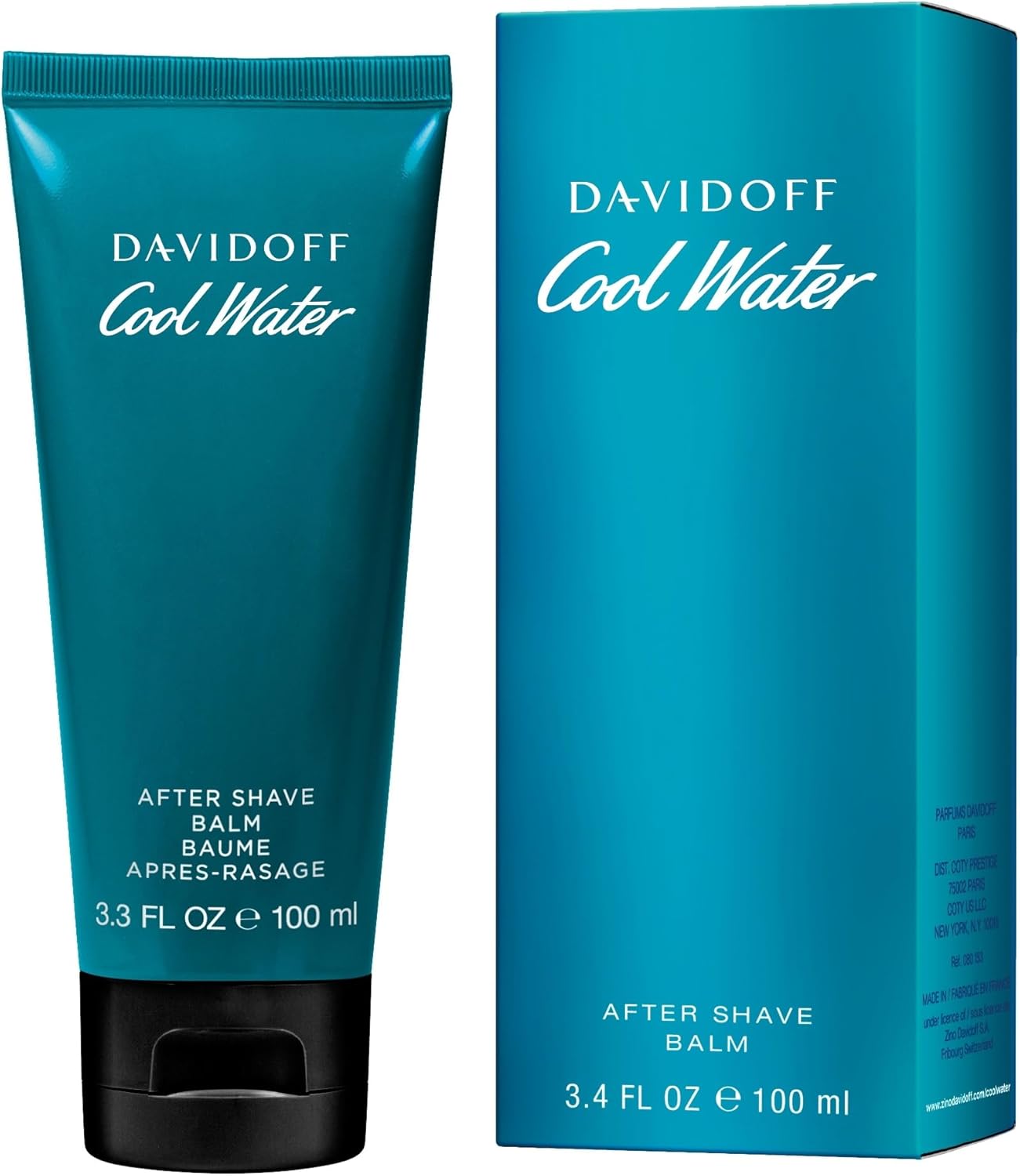 Detalle 2 de Davidoff Cool Water Man Balsamo Dopobarba 100ml: balsamo dopobarba per una pelle pronta e profumata