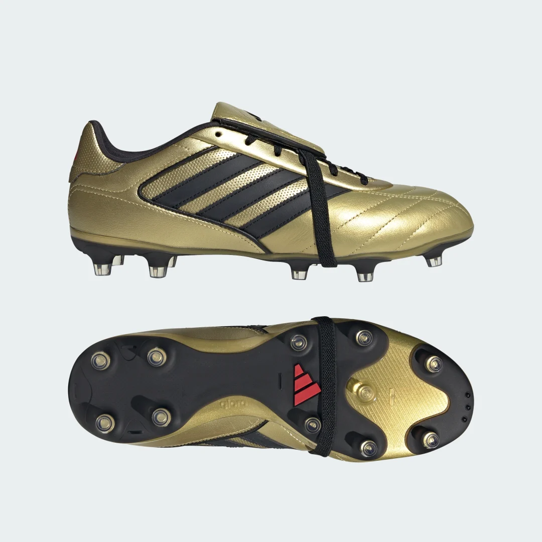 Detalle de Adidas Copa Gloro 2 para césped natural seco — bota de fútbol en color Oro