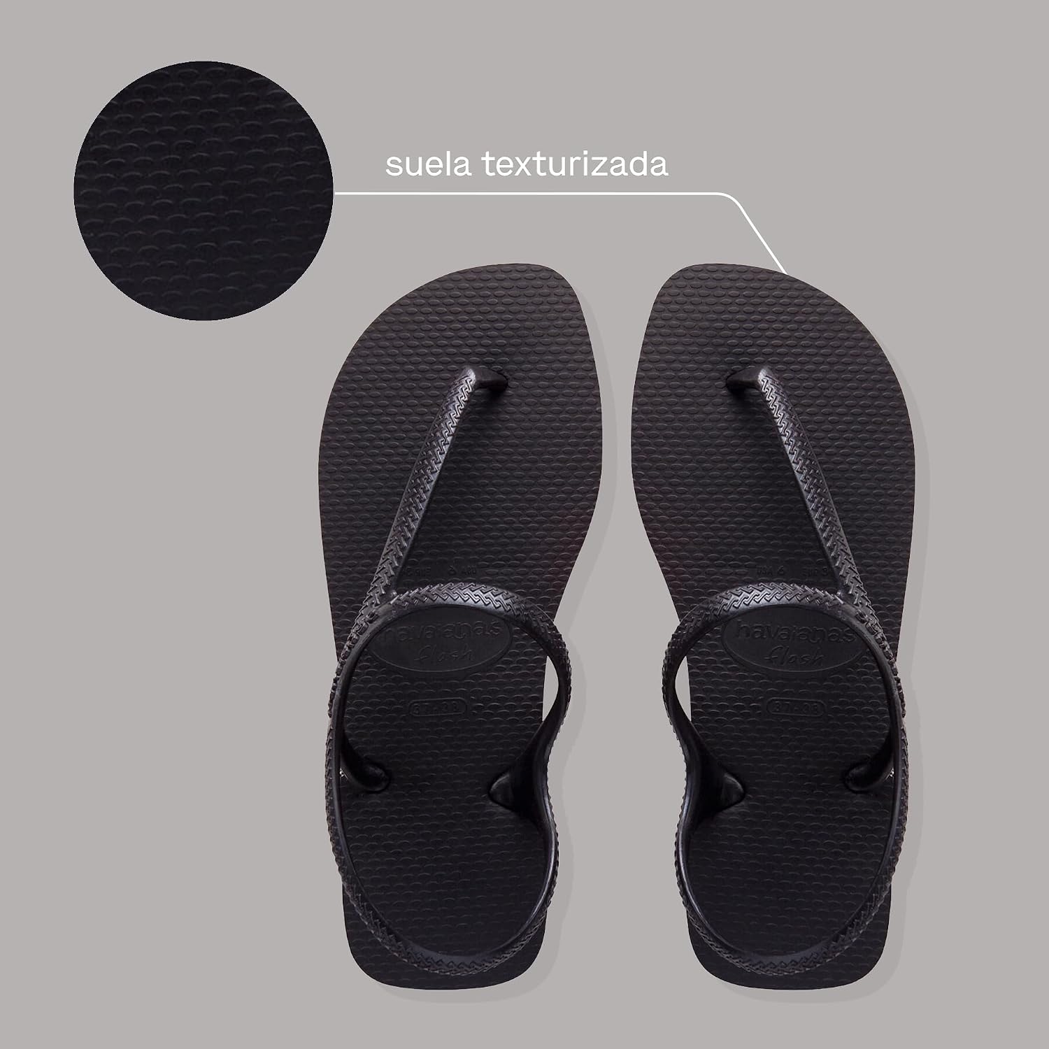 Detalle 2 de Havaianas Flash Urban sandalias mujer con cierre en el tobillo y tiras metálicas cruzadas
