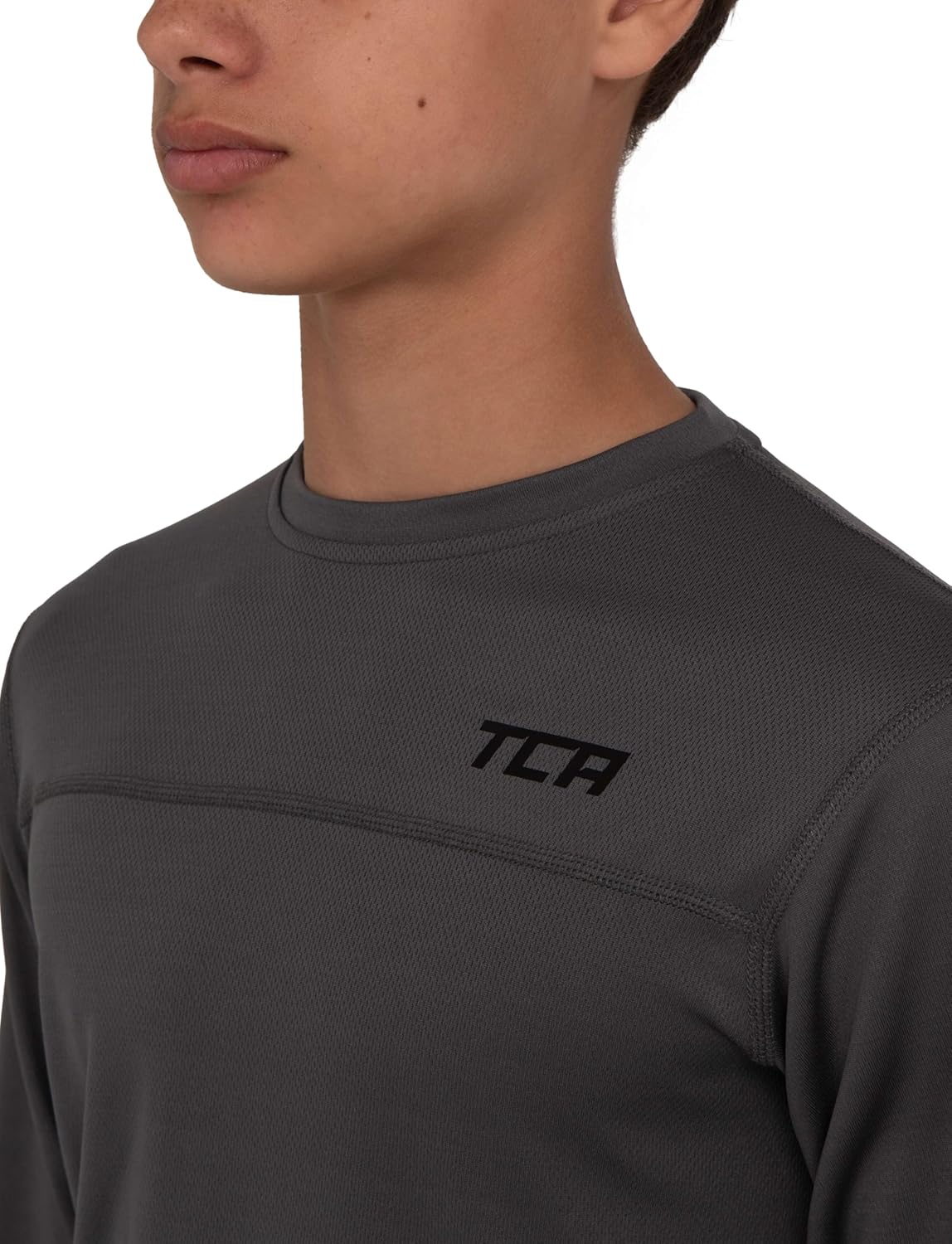 Detalle de TCA Element Maglia da Bambino da Corsa a Manica Lunga